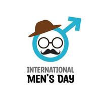 vettore illustrazione di internazionale Uomini giorno