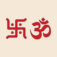 svastica e om simboli indù