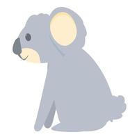 koala sedersi icona cartone animato vettore. carino orso vettore