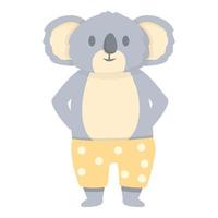 koala nuotatore icona cartone animato vettore. carino orso vettore