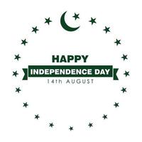 Pakistan indipendenza giorno design vettore