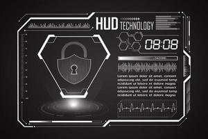 moderno hud tecnologia schermo sfondo vettore