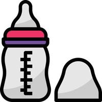 alimentazione bottiglia latte assistenza infermieristica bambino Accessori - pieno schema icona vettore