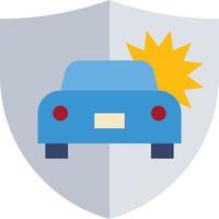 assicurazione auto vita Salute guardia - piatto icona vettore