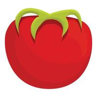 rosso pomodoro icona cartone animato vettore. cibo biologico vettore