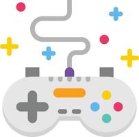 gamepad gioco controllore giocare divertimento - piatto icona vettore