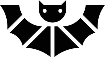 pipistrello vampiro dracula animale Halloween - solido icona vettore