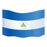 Nicaragua icona cartone animato vettore. bandiera giorno vettore