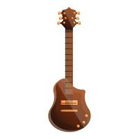 elettrico chitarra icona, cartone animato stile vettore