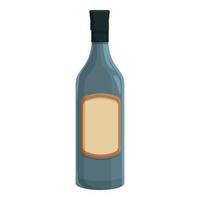vino bottiglia icona cartone animato vettore. cantina azienda vinicola vettore