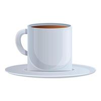 caffè espresso caffè tazza icona, cartone animato stile vettore