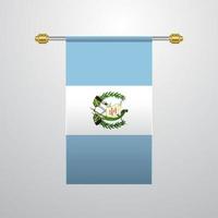 Guatemala sospeso bandiera vettore