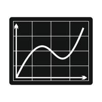 schermo freccia grafico tavola icona vettore