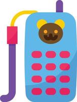 mobile giocattolo Telefono bambino Accessori - piatto icona vettore