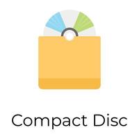 compact disc alla moda vettore