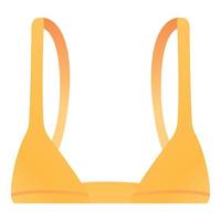 ragazza reggiseno icona, cartone animato stile vettore