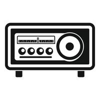 Vintage ▾ Radio icona, semplice stile vettore