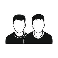 avatar Due uomini icona vettore