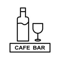 unico bevande bar vettore icona