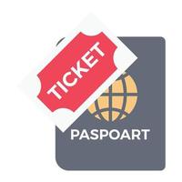 passaporto biglietto vettore illustrazione su un' sfondo.premio qualità simboli.vettore icone per concetto e grafico design.