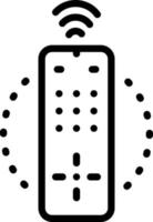 icona della linea per il telecomando vettore
