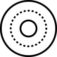 linea icona per cerchio vettore