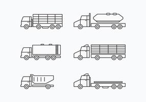 Set di raccolta Camion vettore