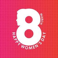 8 marzo logo vettore design con internazionale Da donna giorno sfondo