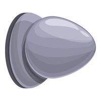 uovo porta maniglia icona, cartone animato stile vettore