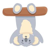scherzo koala icona cartone animato vettore. animale orso