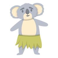 koala danza icona cartone animato vettore. carino orso vettore