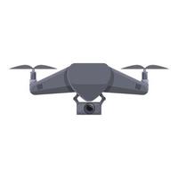 aria quadcopter icona cartone animato vettore. telecamera fuco vettore