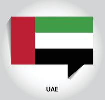 Emirati Arabi Uniti bandiera design vettore