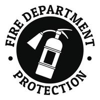 fuoco Dipartimento protezione logo, semplice stile vettore