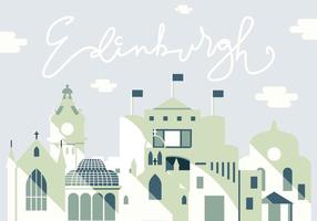 Illustrazione vettoriale della città di Edimburgo