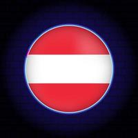 neon Austria bandiera. vettore illustrazione.