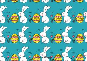 Doodle modello coniglietto di Pasqua e uovo
