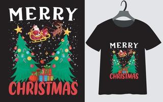 miglior design della maglietta di Natale vettore