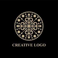 astratto classico ornamento logo design vettore