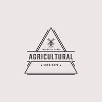 Vintage ▾ retrò distintivo emblema agricolo mulino a vento forno biologico Grano logo design lineare stile. monocromatico campagna alternativa energia vento mulino energia ecologia rurale produzione marchio vettore