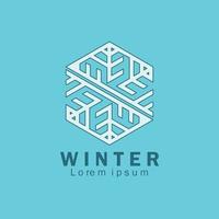 inverno logo design Immagine illustrazione icona vettore