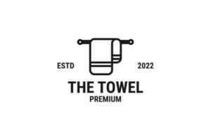 creativo asciugamano logo design vettore illustrazione idea