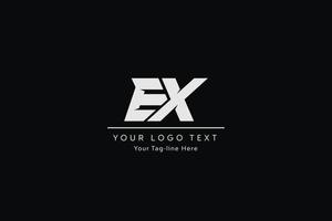 ex lettera logo design. creativo moderno e X lettere icona vettore illustrazione.