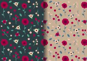 Vintage Rose Pattern gratuito vettore