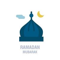 Ramadan icone musulmano Islam preghiera e Ramadan kareem magro linea icone impostato moderno piatto stile simboli isolato su bianca per infografica o ragnatela uso vettore