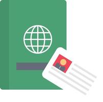 illustrazione vettoriale del passaporto su uno sfondo. simboli di qualità premium. icone vettoriali per il concetto e la progettazione grafica.