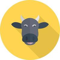 illustrazione vettoriale di mucca su uno sfondo. simboli di qualità premium. icone vettoriali per il concetto e la progettazione grafica.