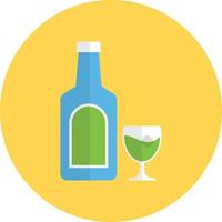 illustrazione vettoriale del vino su uno sfondo simboli di qualità premium. icone vettoriali per il concetto e la progettazione grafica.