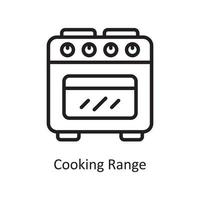 cucinando gamma vettore schema icona design illustrazione. faccende domestiche simbolo su bianca sfondo eps 10 file