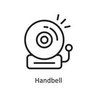 handbell vettore schema icona design illustrazione. faccende domestiche simbolo su bianca sfondo eps 10 file